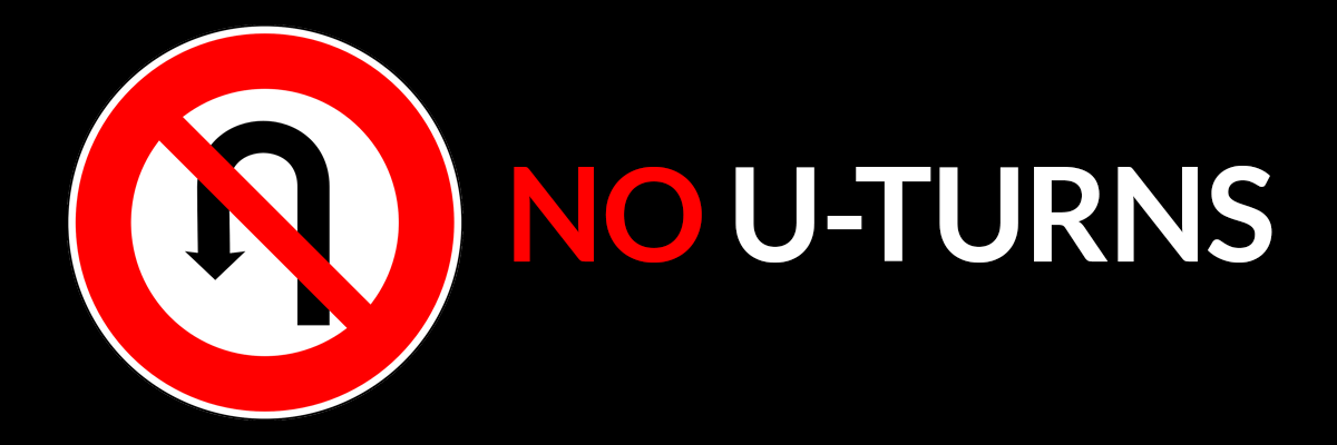 No u-turns graphic